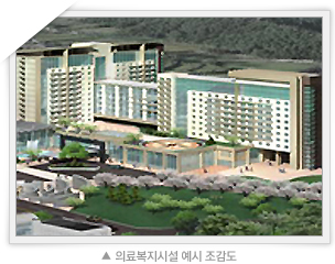 의료복지시설 예시 조감도