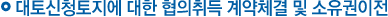 대토신청토지에 대한 협의취득 계약체결 및 소유이전